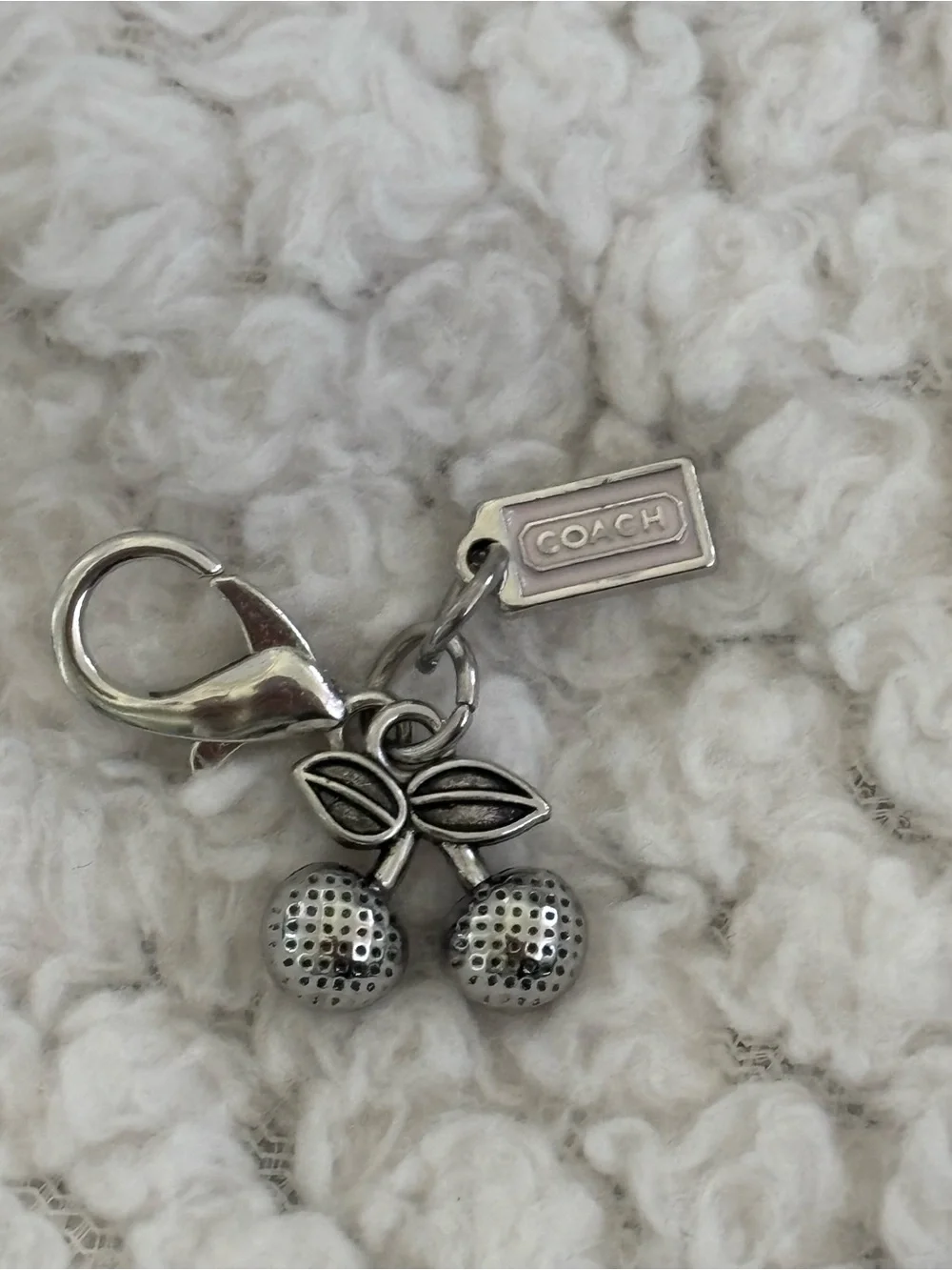 Authentic Coach Crossbody Wallet Purse w/ Authentic Repurposed Charms Keychains